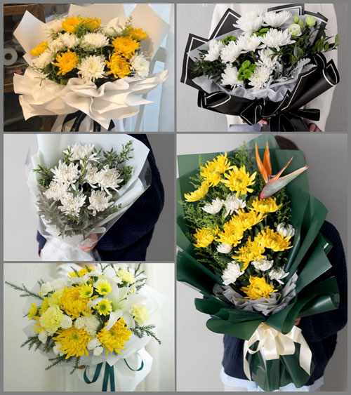 黑龙江大庆萨尔图区火炬街道白事花束代送